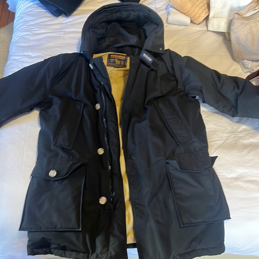 Woolrich John Rich & Bros. Arctic Parka in Ramar Cloth Black